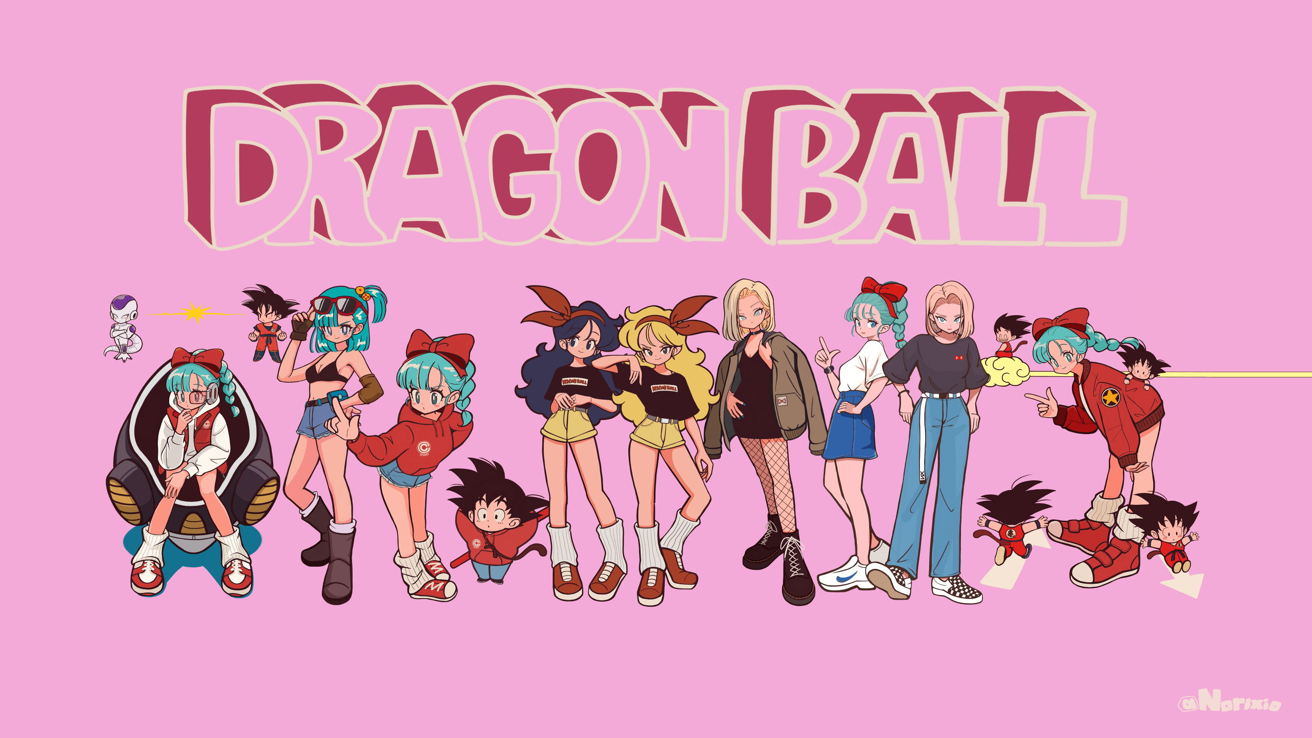 Todas las mujeres de Dragon Ball juntas en una foto