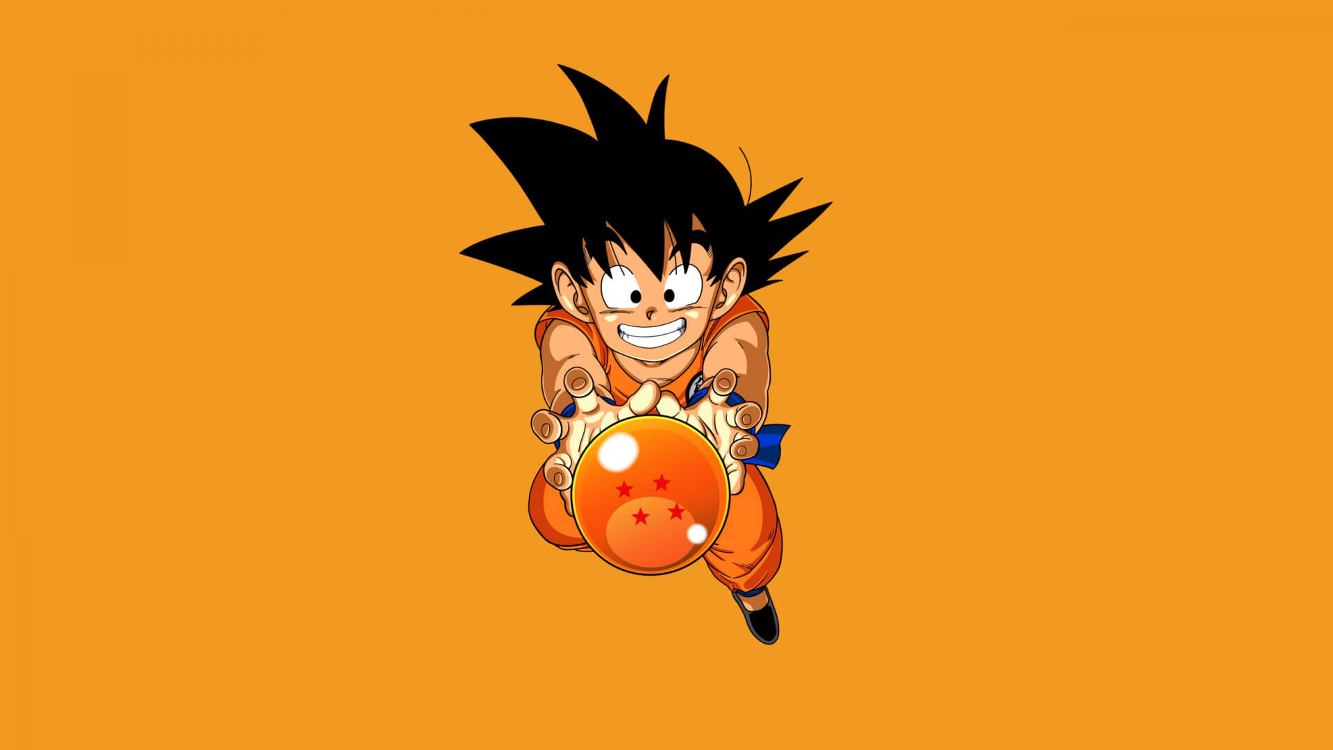 Goku de niño con la bola de dragón número 4