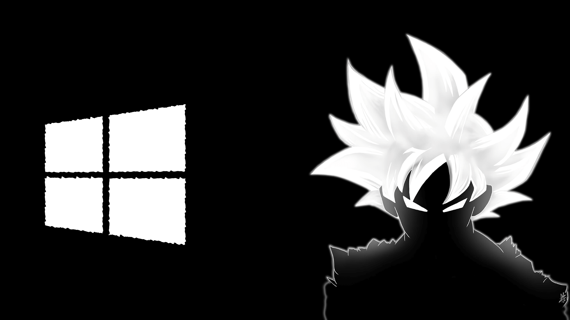 Edit de Windows en blanco y negro con Goku