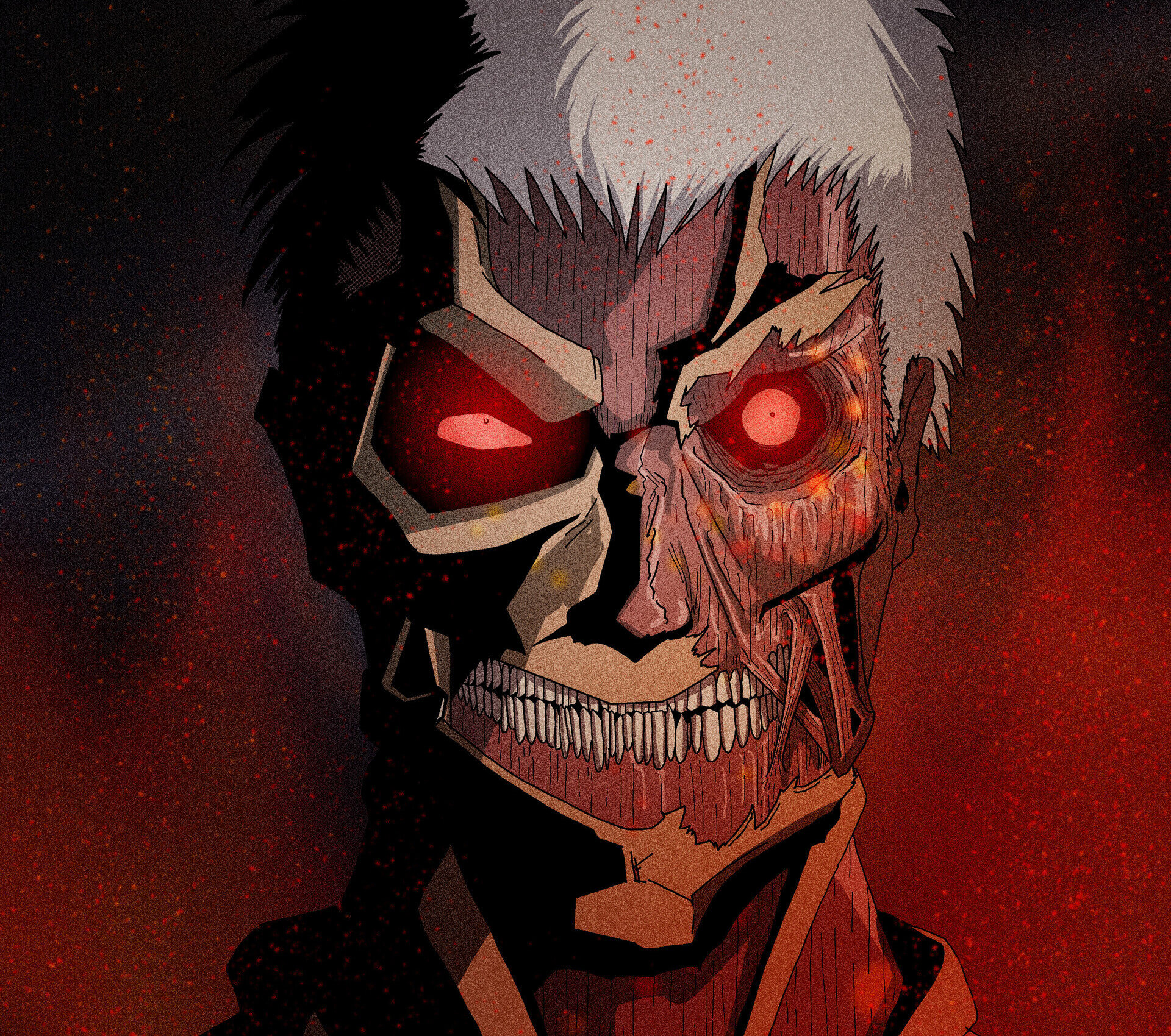 El Titán acorazado representado con estilo Terminator