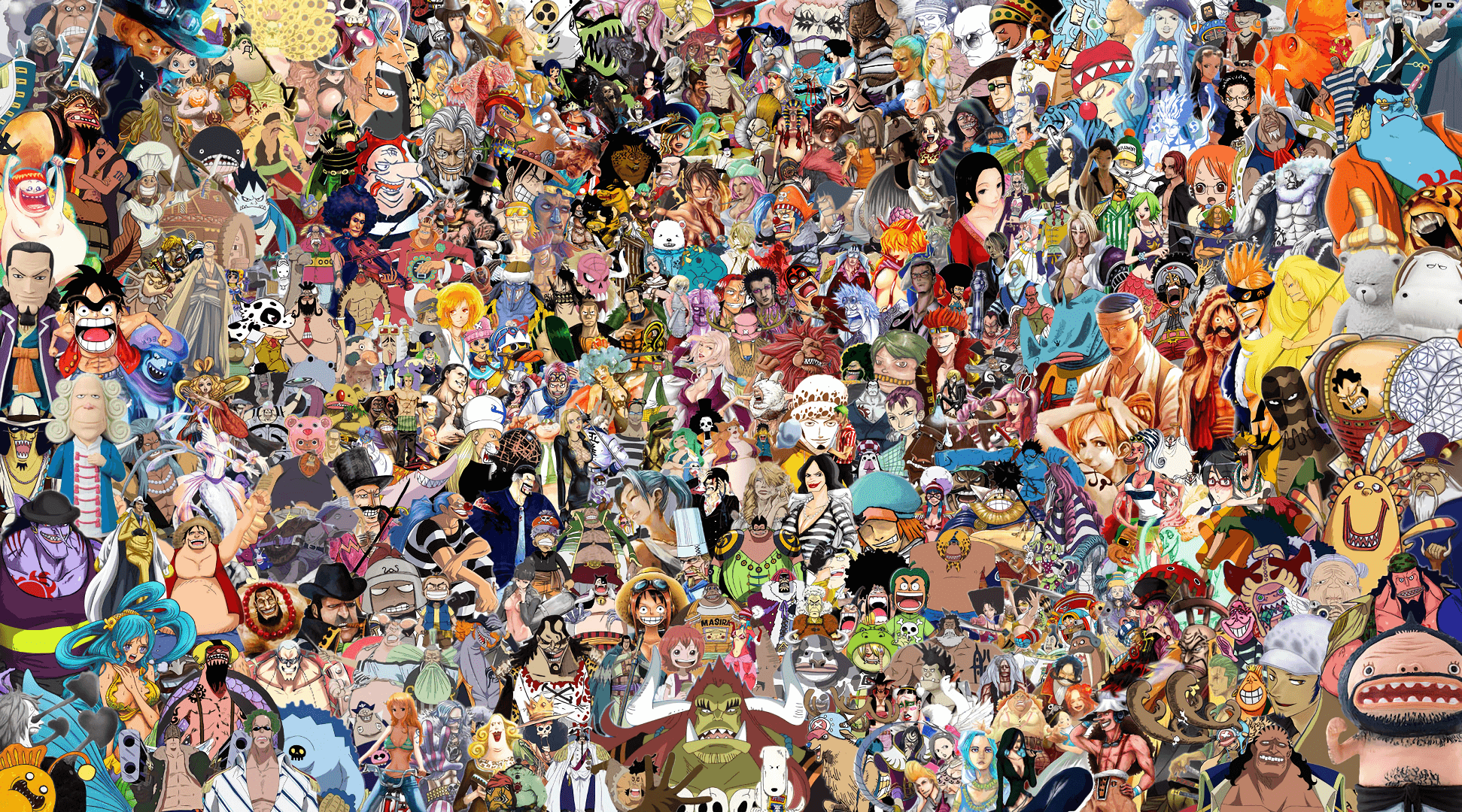 Reunión masiva de personajes de One Piece